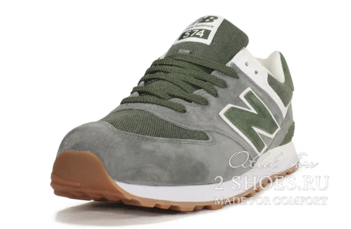 Кроссовки New Balance 574 Grey Green-1