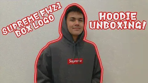 Распаковка худи с логотипом Supreme FW21! (Угольно-серый)