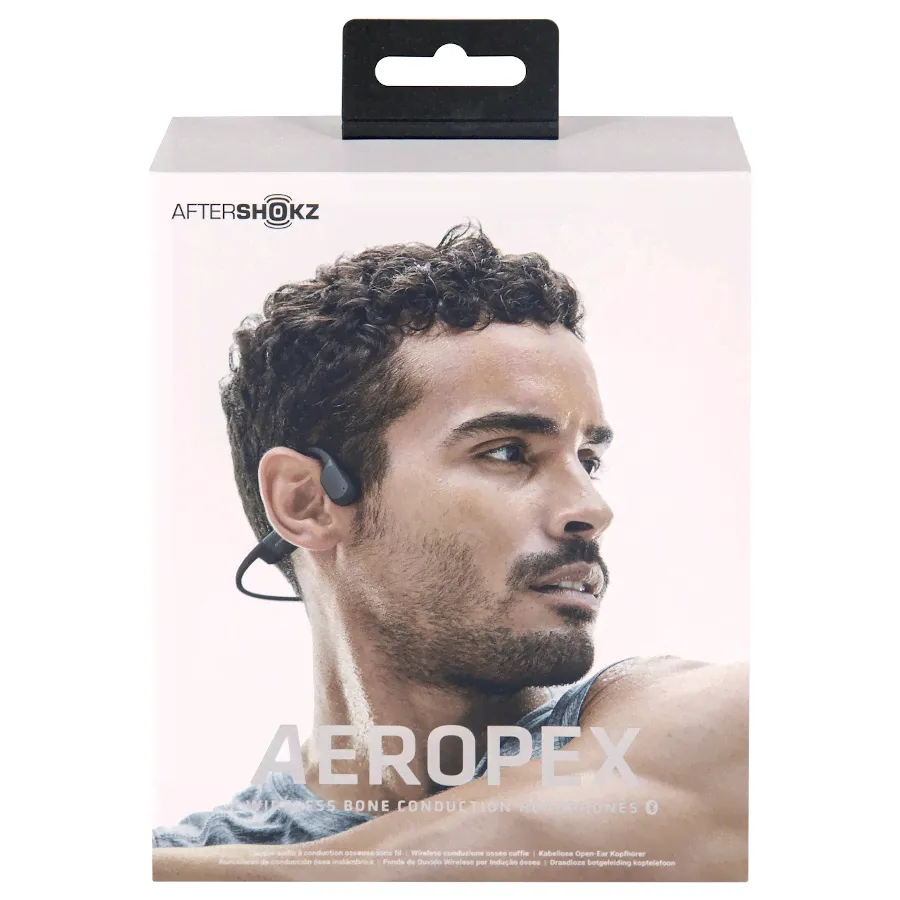Беспроводные наушники AfterShokz AEROPEX, Lunar Grey-4