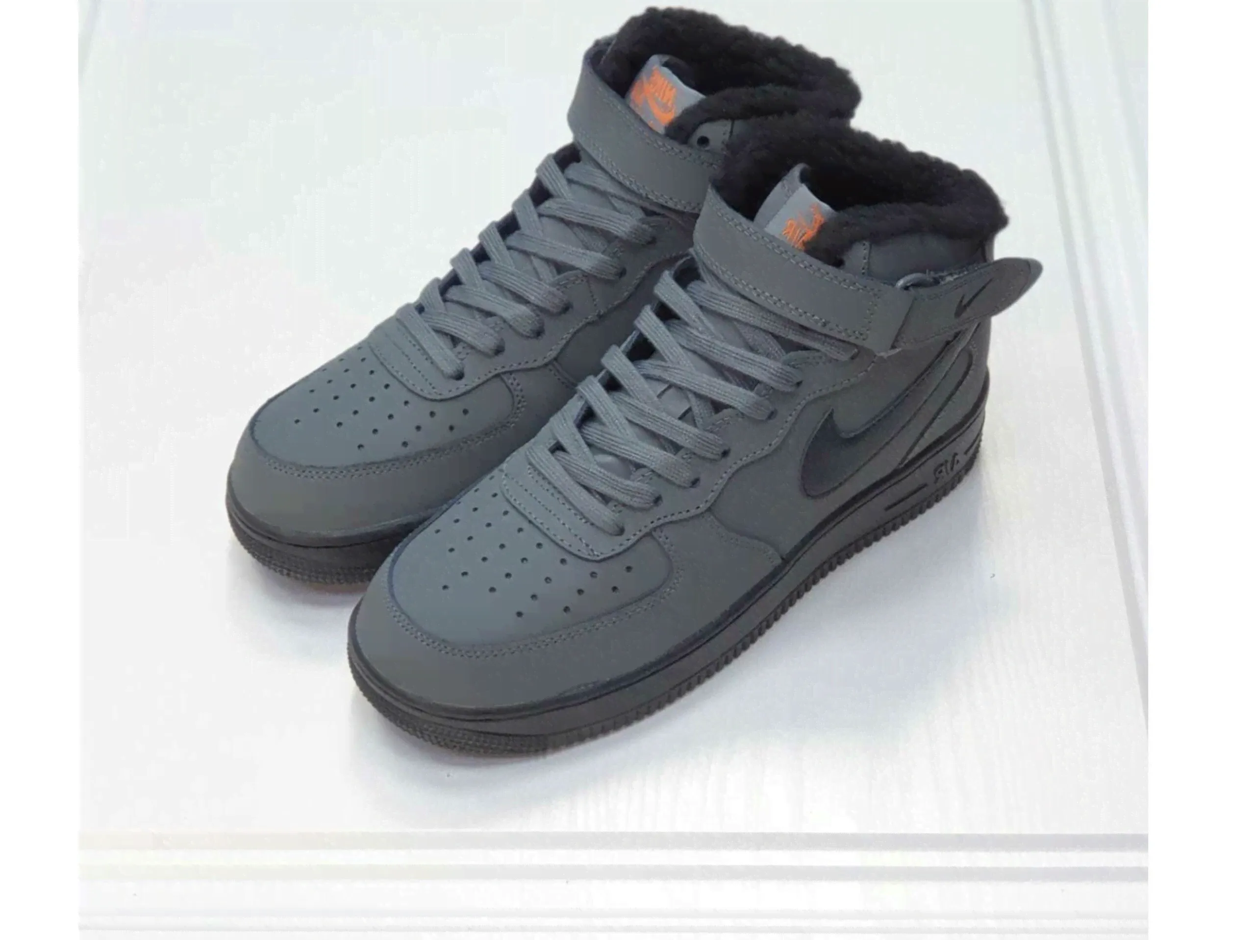 nike air force 1 mid grey winter