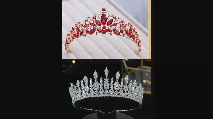 Red 🟥 Vs grey ⬛/crown 👑/dress 👗/watch/eyeshadow/purse 👛...../#short#viral#💞🥰🤗