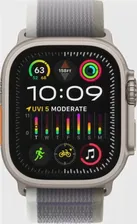 Apple Watch Ultra 2 GPS+Cellular 49mm, ремешок "Green/Grey Trail Loop" размер M/L 145-220 mm (MRFP3)