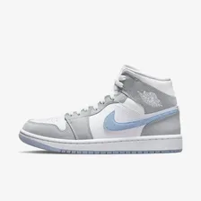 Кроссовки Nike Air Jordan 1 Mid WMNS «Wolf Grey Aluminum»
