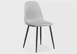 Стул на металлокаркасе Lilu light grey / black 15119 Woodville