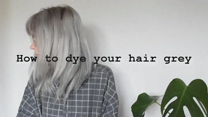 How to dye your hair grey// makki professional hair colouring mask grey