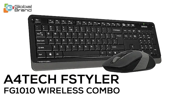 A4TECH FSTYLER FG1010 2.4G Power-Saving Wireless Desktop Set | Global Brand Pvt Ltd