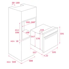 Электрический духовой шкаф TEKA HLB 8600 STONE GREY URBAN