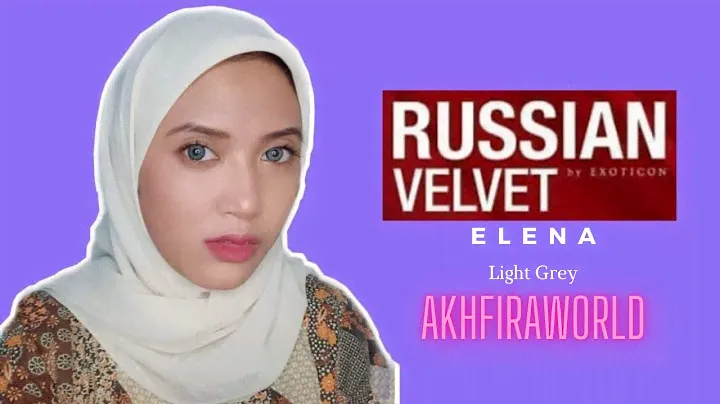 Softlens Russian Velvet by Exoticon X2 Elena ( Light grey ) Abu-abu diameter 14.5mm