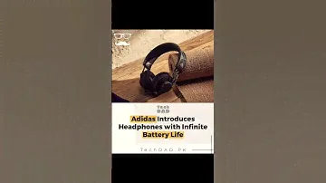 Adidas introduces Headphones with Infinite Battery Life #viral