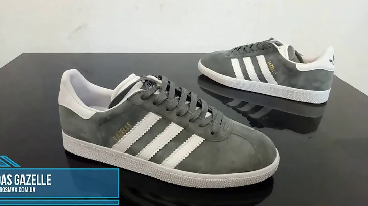 Живой видео обзор Adidas Gazelle Grey-White (реплика)