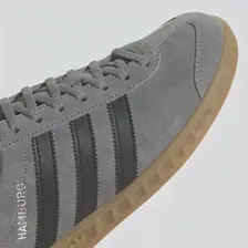 Кроссовки Hamburg adidas Originals GW5751,40.5 RU,Grey Three / Core Black / Gum (lpn17281640)