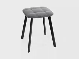 Табурет Крафт KV Серый Ultra Grey / Черный