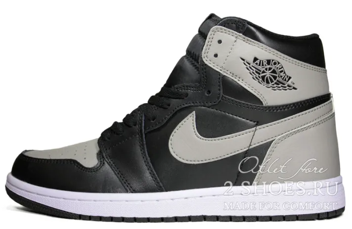 Кроссовки Nike Air Jordan 1 High Shadow Black Grey