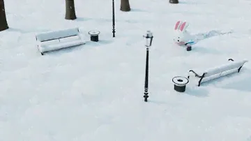 Business Bunny in deep snow! Houdini Snow FX - Vellum grains and volume rendering